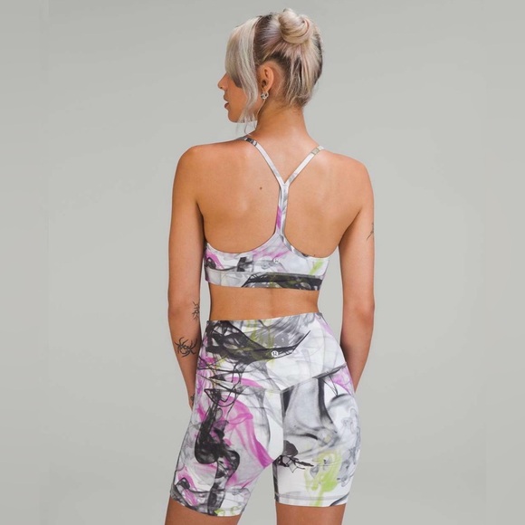 Lululemon Set! Rare! Align Shorts & Flow Y Bra, Unicorn Throwback Print 🦄 - Picture 3 of 7